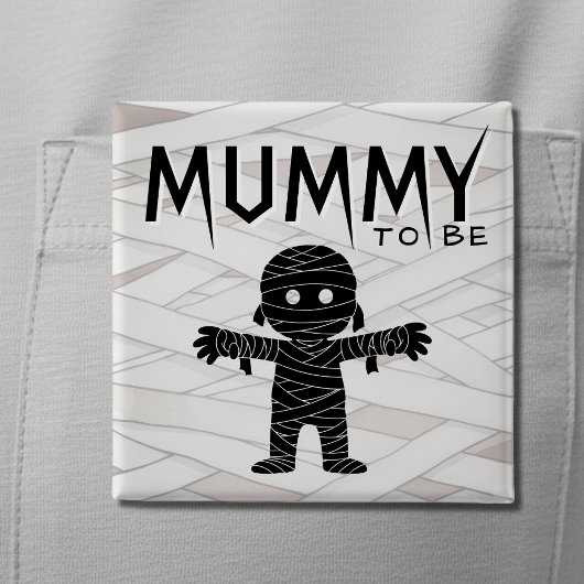 Mama zu Halloween Baby Showmutter Button