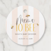 Mama zu Honey Neutral Baby Shower Geschenkanhänger (Vorderseite)