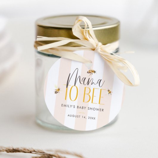 Mama zu Honey Neutral Baby Shower Geschenkanhänger