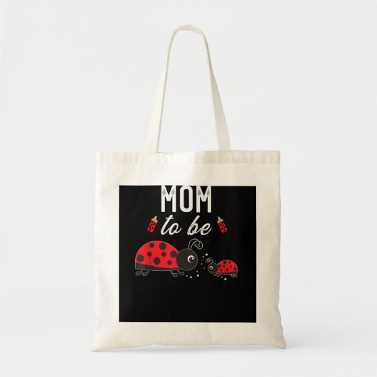 Mama zu Ladybug Babydusche Ladybug Mama Tragetasche (Vorne)