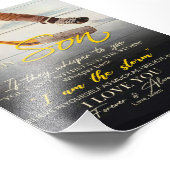 Mama zu meinem Sohn Geschenk, Geschenkidee Son Bir Fotodruck (Ecke)