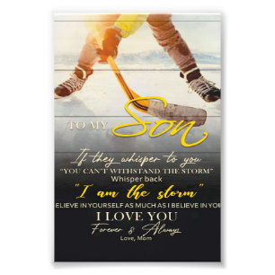 Mama zu meinem Sohn Geschenk, Geschenkidee Son Bir Fotodruck