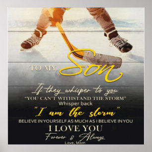 Mama zu meinem Sohn Geschenk, Geschenkidee Son Bir Poster