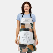 Mama zu moderner Terrakotta grün gestrichen Schürze (Getragen)