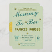 MAMA ZU NIEDLICHER BABYSHOWER-EINLADUNG EINLADUNG (Vorne/Hinten)