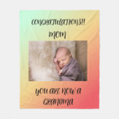 Mama zu Oma 1 Foto Modernität Vintag Fleecedecke (Vorderseite)