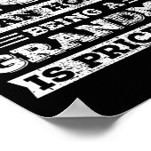 Mama zu sein ist eine Ehre, Oma zu sein, ist unbez Poster (Ecke)