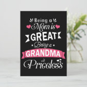 Mama zu sein ist großartig, Oma-T - Shirt zu sein (Stehend Vorderseite)