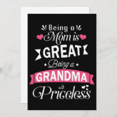 Mama zu sein ist großartig, Oma-T - Shirt zu sein (Vorne/Hinten)