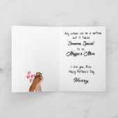 Mama zu sein ist Ruff..Custom Mother's Day Dankeskarte (Innenseite)