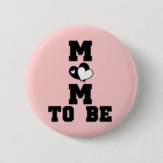 MAMA zu sein - Schwarzer Text Button (Vorderseite)