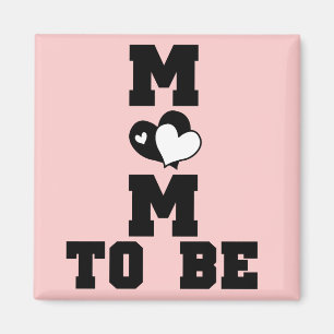 MAMA zu sein - Schwarzer Text Magnet