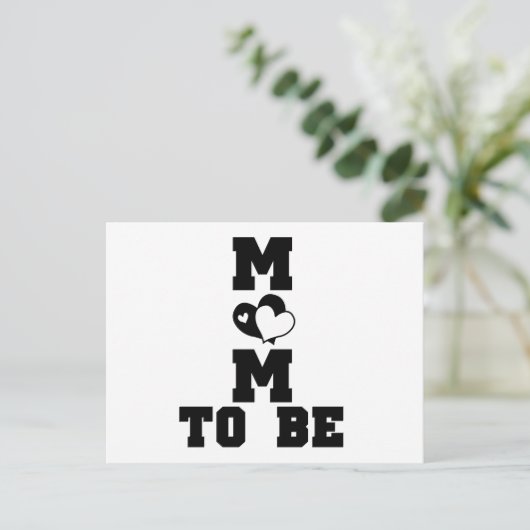 MAMA zu sein - Schwarzer Text Postkarte (Stehend Vorderseite)