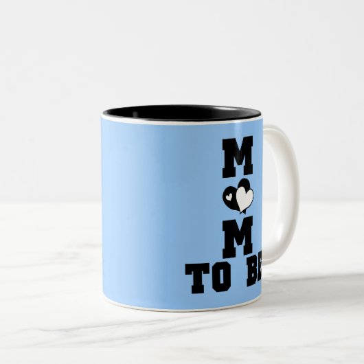 MAMA zu sein - Schwarzer Text Zweifarbige Tasse (VorderseiteRechts)