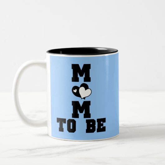 MAMA zu sein - Schwarzer Text Zweifarbige Tasse (Links)