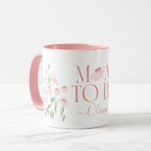 Mama zu werden blühende Babydusche neues Baby pin Tasse