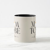 Mama zu werden Blütenbaby Dusche Neues Babygeschen Tasse (Zentrum)