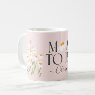 Mama zu werden zärtlich Blumengebäck Baby Dusche n Kaffeetasse