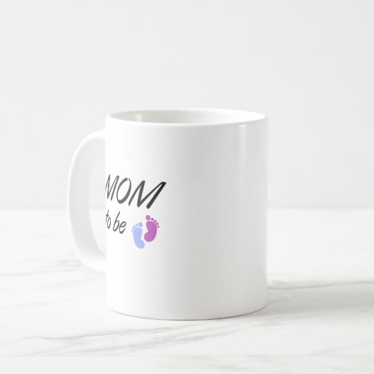 Mama-zu-Zukunft-Footprint-Tasse Kaffeetasse (Vorderseite Links)