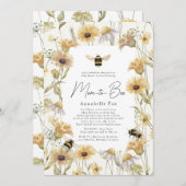 Mama zum Baby-Duschbad Bee Chamomile & Daisies per Einladung (Vorne/Hinten)
