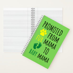 Mama zum Baby Mama befördert Notizblock