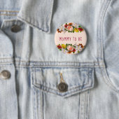 Mama zum Baby-Showbutton Bloral Chic Button (Beispiel)