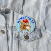 Mama, zum Baseball-Teddybär-Babyparty-Knopf zu Button (Beispiel)
