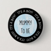 Mama zum Blue Baby Shooting Button (Vorderseite)
