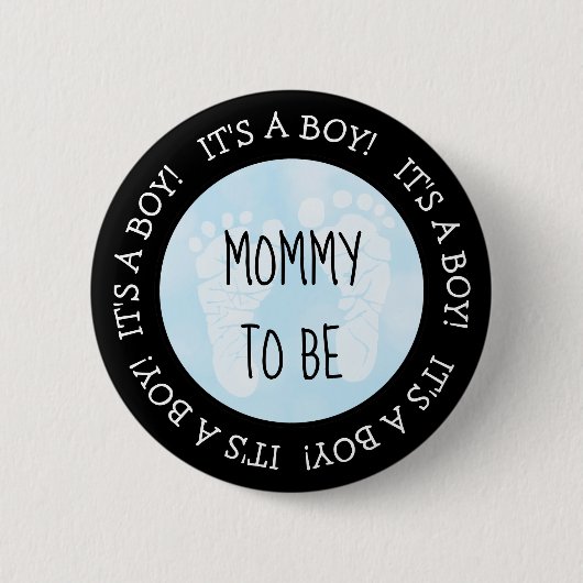 Mama zum Blue Baby Shooting Button (Vorderseite)