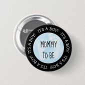 Mama zum Blue Baby Shooting Button (Vorne & Hinten)