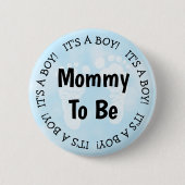Mama zum Blue Baby Shooting Button (Vorderseite)