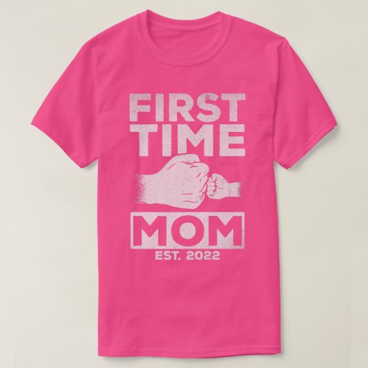 Mama zum ersten Mal T-Shirt (Design vorne)