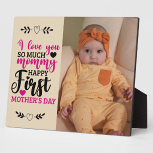 Mama zum ersten Muttertag Fotoplatte