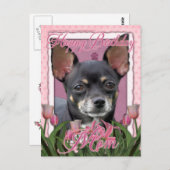 Mama zum Geburtstag - Chihuahua - Isabella Postkarte (Vorne/Hinten)