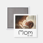 Mama zum Geburtstag Foto-Geschenkmagnet Magnet (Vorderseite/Rückseite)