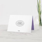 Mama zum Geburtstag Iris Bouquet Karte (Rückseite)