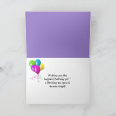 Mama zum Geburtstag Iris Bouquet Karte (Innenseite)