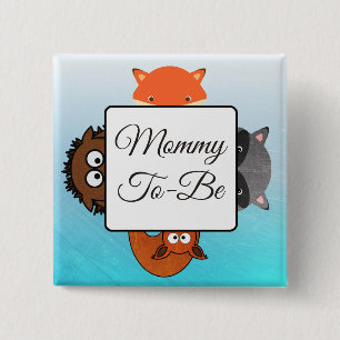 Mama, zum Knopffox-Waldthema zu sein Button