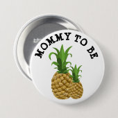 Mama, zum lustiger Mutter u. Baby zu sein Button (Vorne & Hinten)