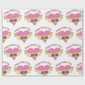 Mama zum Muttertag Geschenkpapier (Flach)