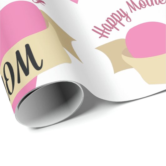 Mama zum Muttertag Geschenkpapier (Rolleneckpunkt)