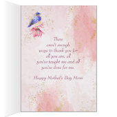 Mama zum Muttertag Mutter Bluebird Art (Innen (Rechts))