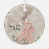 Mama zum Muttertag Ornament Aus Glas (Vorderseite)