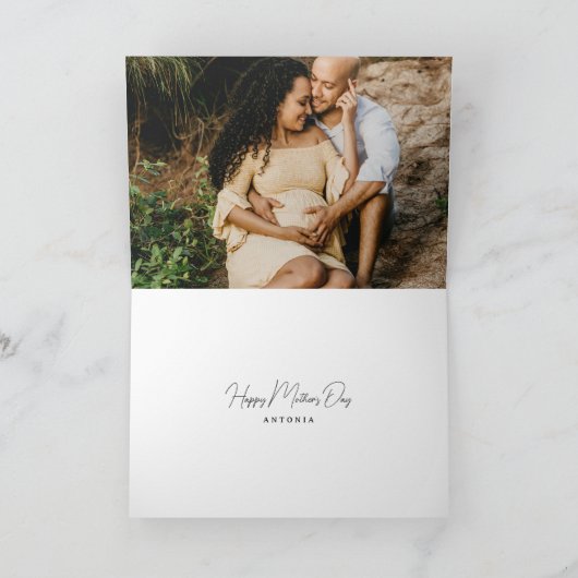 Mama zum Muttertagskarte Karte (Innenseite)