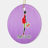 Mama, zum personalisiertes datiertes zu sein keramik ornament (Links)