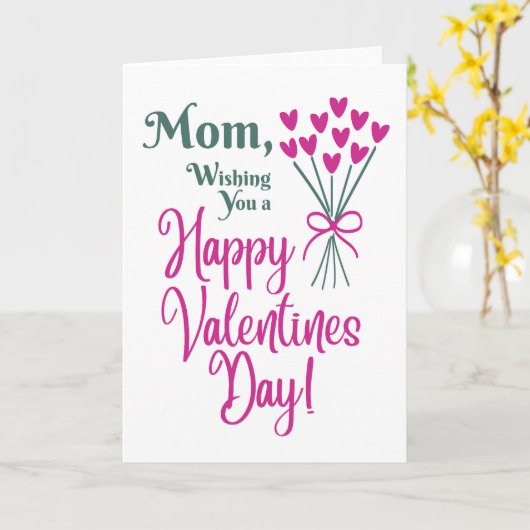 Mama zum Valentinstag Karte (Gelbe Blume)