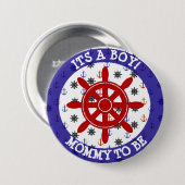 Mama zum zu sein, SeeBabypartyknopf Button (Vorne & Hinten)