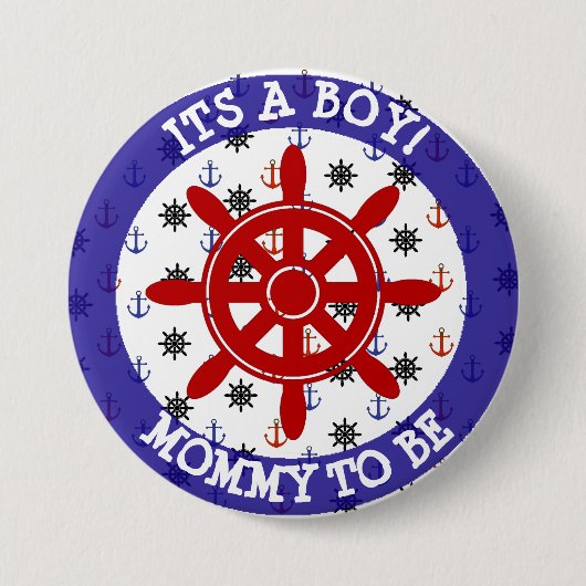 Mama zum zu sein, SeeBabypartyknopf Button (Vorderseite)