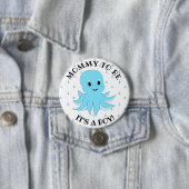 Mama zum zu sein, sein ein Junge, Babyparty Button (Beispiel)