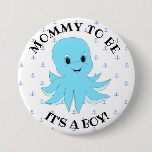 Mama zum zu sein, sein ein Junge, Babyparty Button